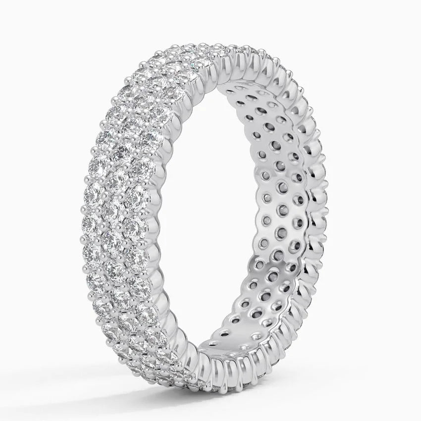 Elegant 10K Gold Eternity Ring – Timeless Luxury