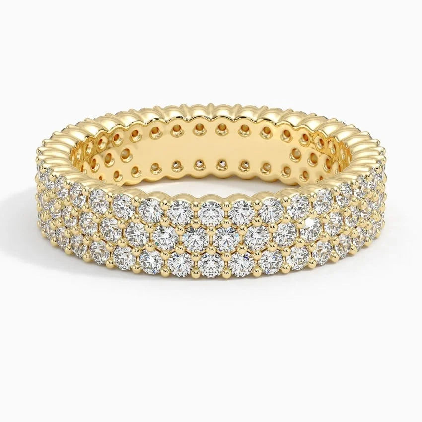 Elegant 10K Gold Eternity Ring – Timeless Luxury