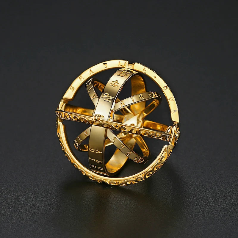 Rotating Astronomy Sphere Ring Cosmic Motion