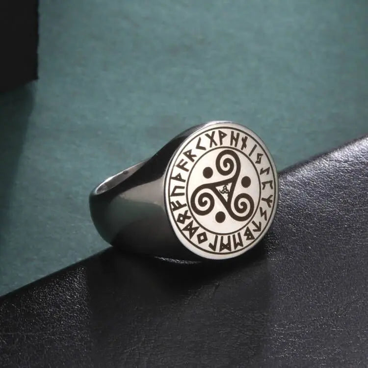 Vintage Triskele Ring Ancient Wisdom