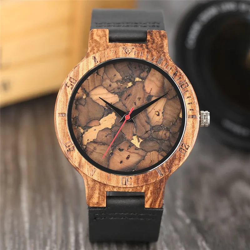 Modern Wooden Quartz Watch – Unisex