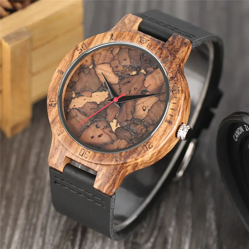 Modern Wooden Quartz Watch – Unisex