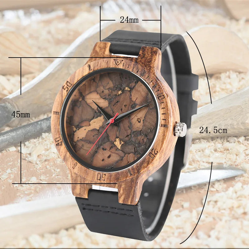 Modern Wooden Quartz Watch – Unisex