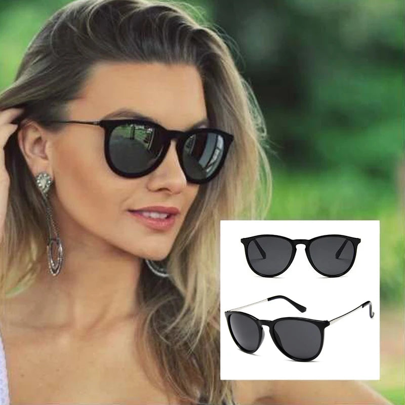Retro Cat-Eye Round Sunglasses