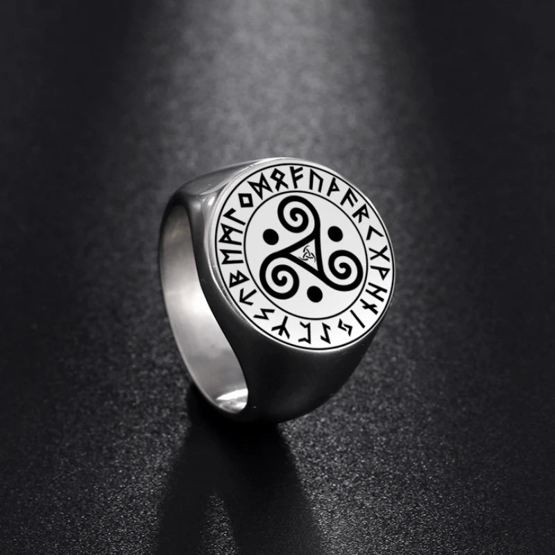 Vintage Triskele Ring Ancient Wisdom