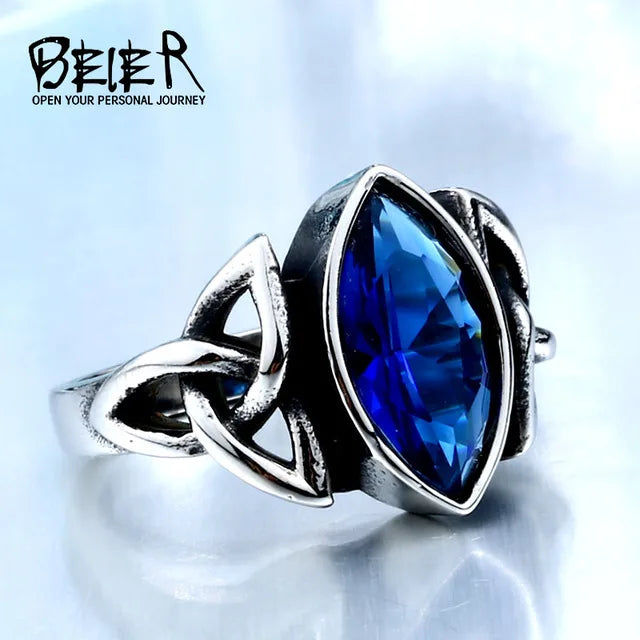 The Warrior’s Spirit Viking Rune Knot Ring