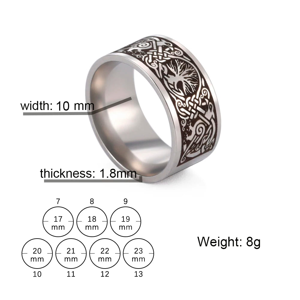 Nordic Heritage Amulet Ring Unified Spirit