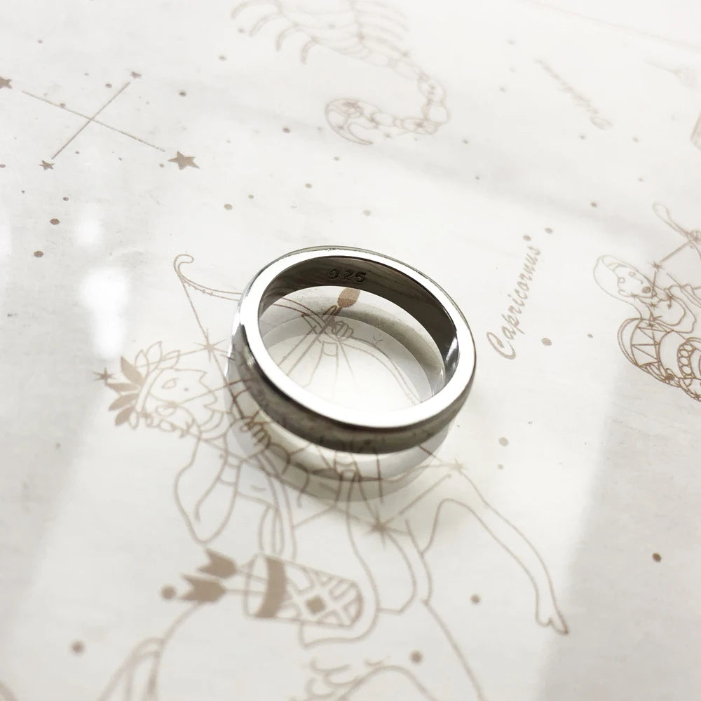 Timeless Unity: Classic Sterling Silver Friendship & Wedding Band