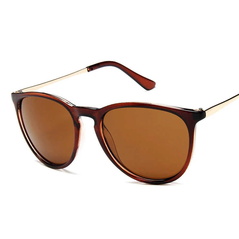 Retro Cat-Eye Round Sunglasses