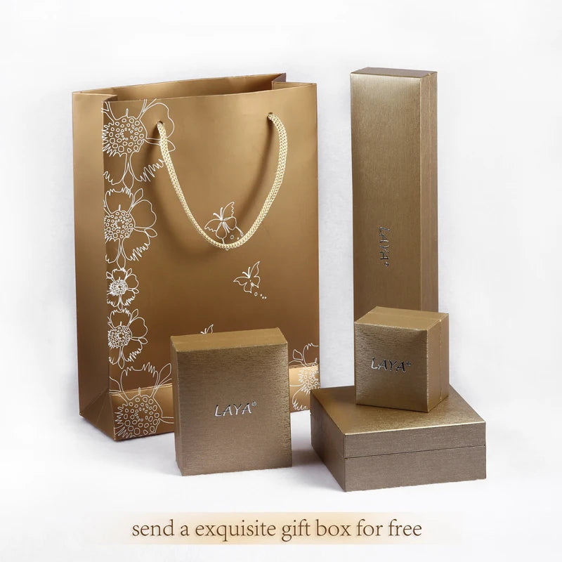 Liquid Light: LAYA Shining Zircon Long Dangling Chain Earrings