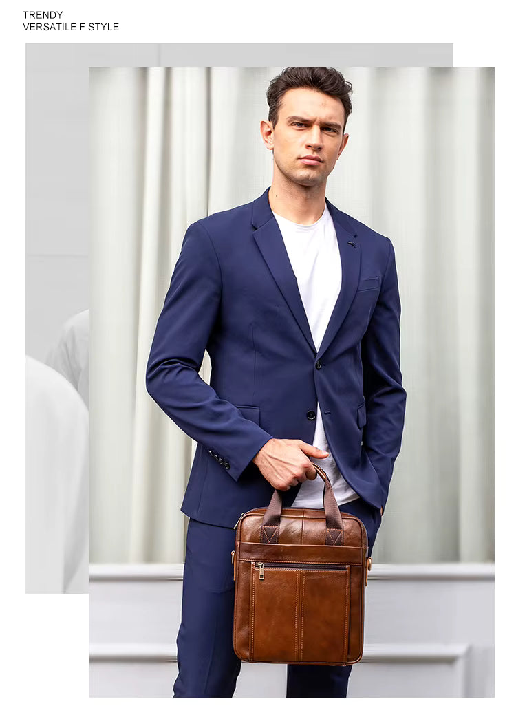 Heritage Leather Messenger 13.3" Executive Briefcase