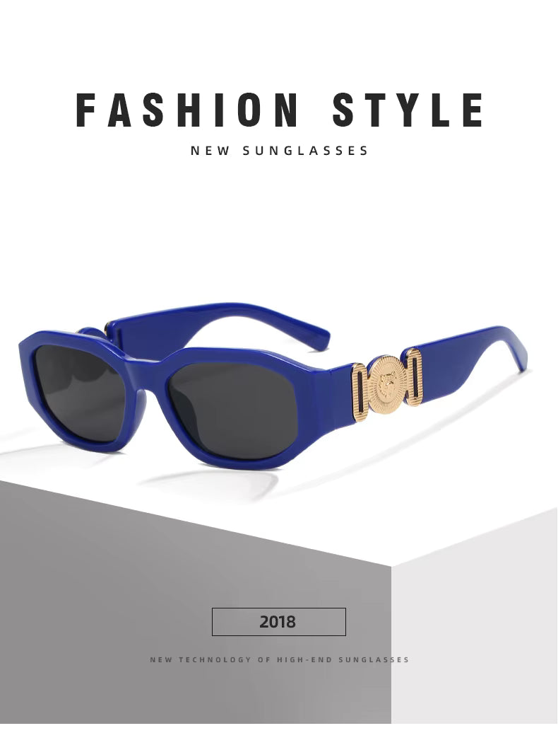 LONSY Retro Square Sunglasses for Women – Black Gradient UV400