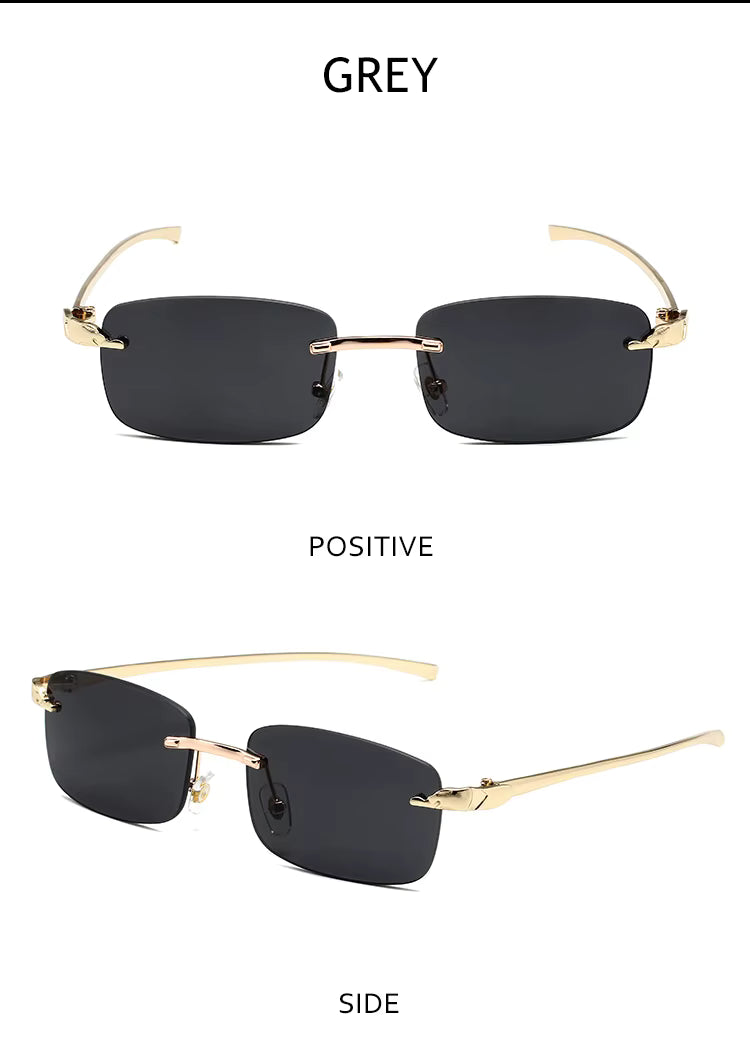 Luxury Square Gradient Sunglasses Vintage Women