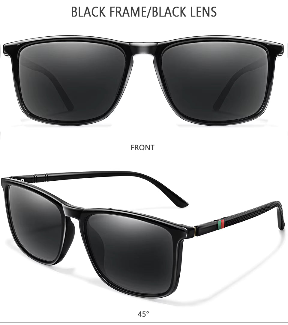 Luxury Square Vintage Polarized Cycling Sunglasses – Unisex