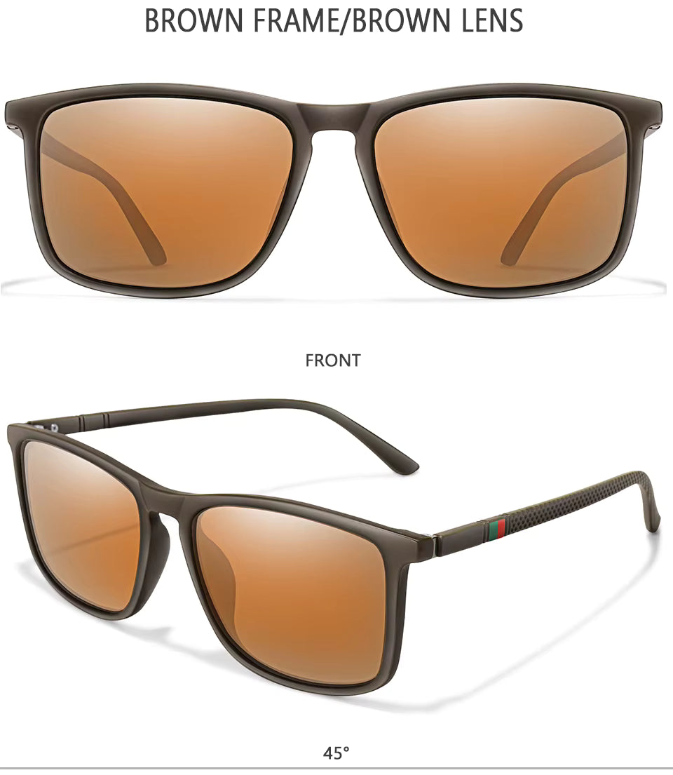 Luxury Square Vintage Polarized Cycling Sunglasses – Unisex