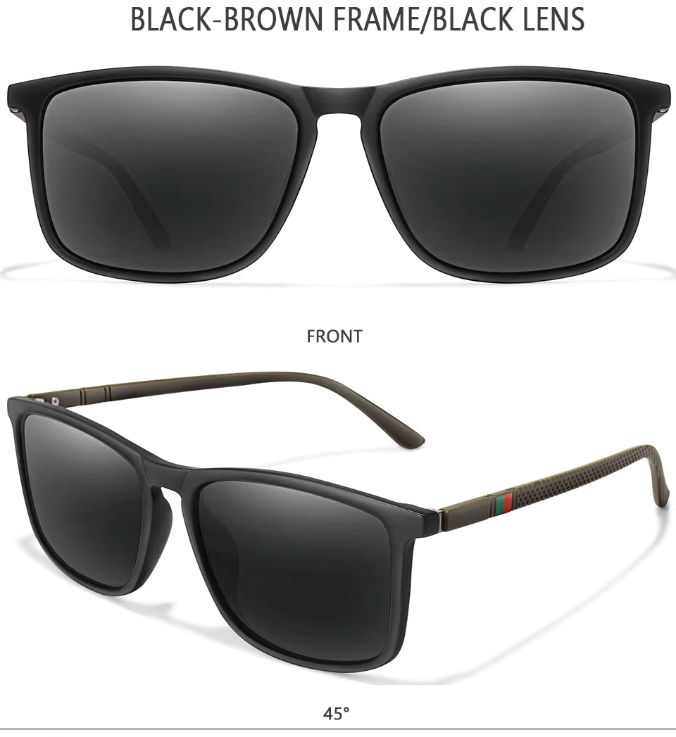Luxury Square Vintage Polarized Cycling Sunglasses – Unisex