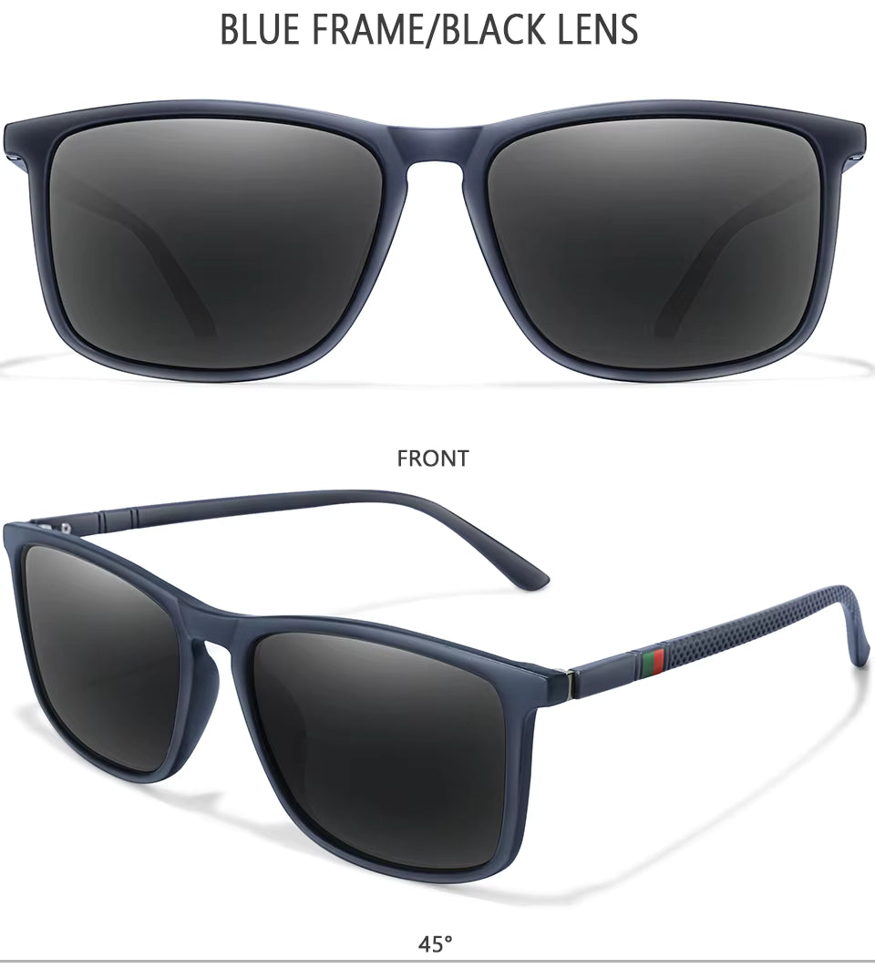 Luxury Square Vintage Polarized Cycling Sunglasses – Unisex