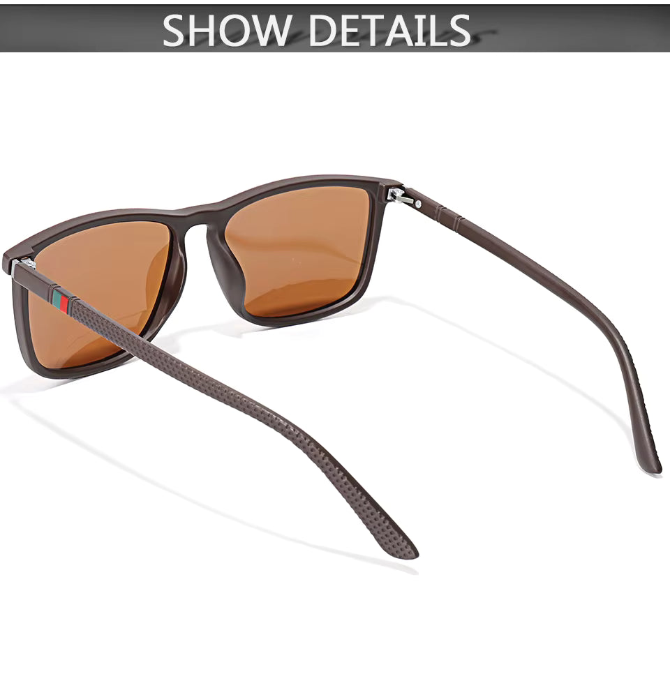 Luxury Square Vintage Polarized Cycling Sunglasses – Unisex