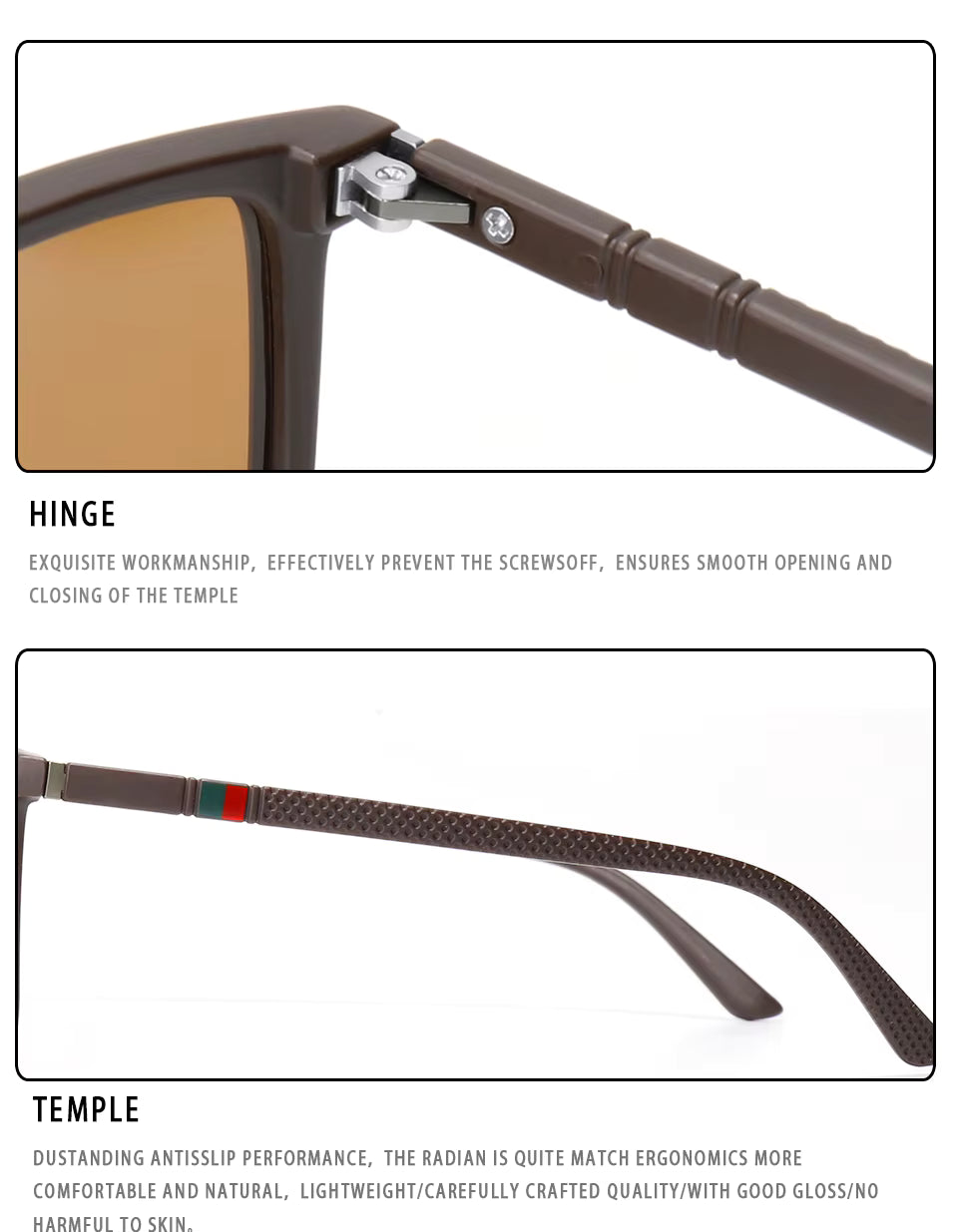 Luxury Square Vintage Polarized Cycling Sunglasses – Unisex