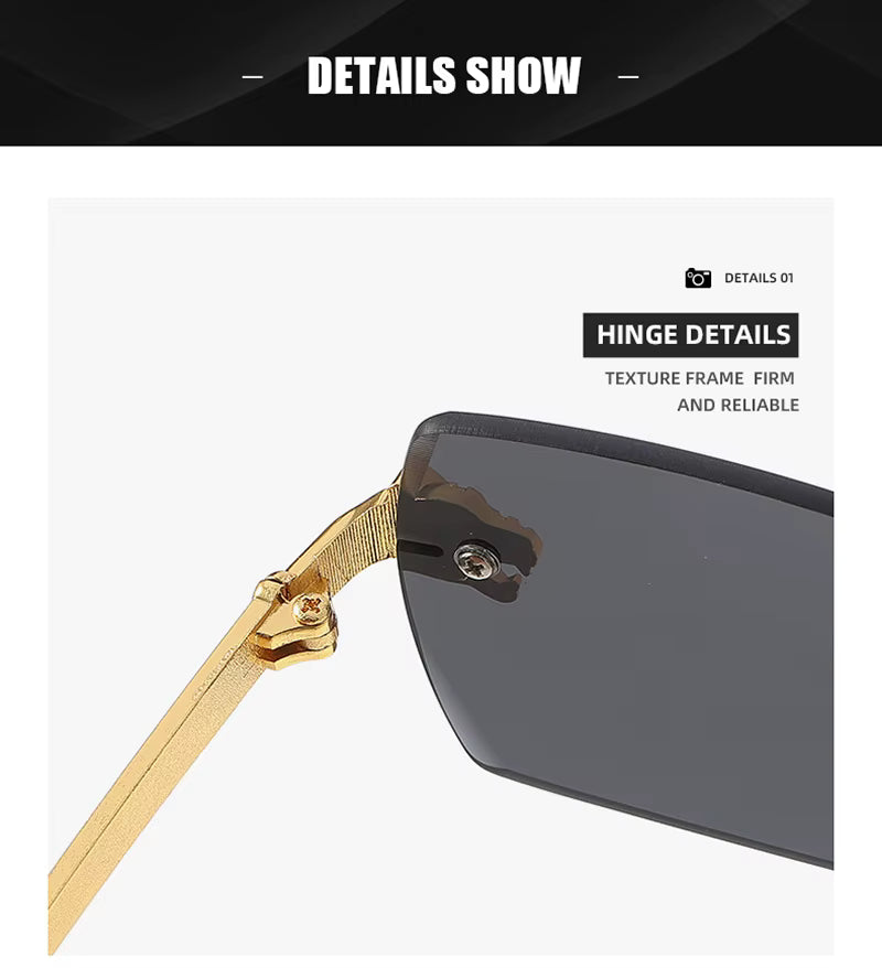 Rectangle Gradient Fashion Sunglasses