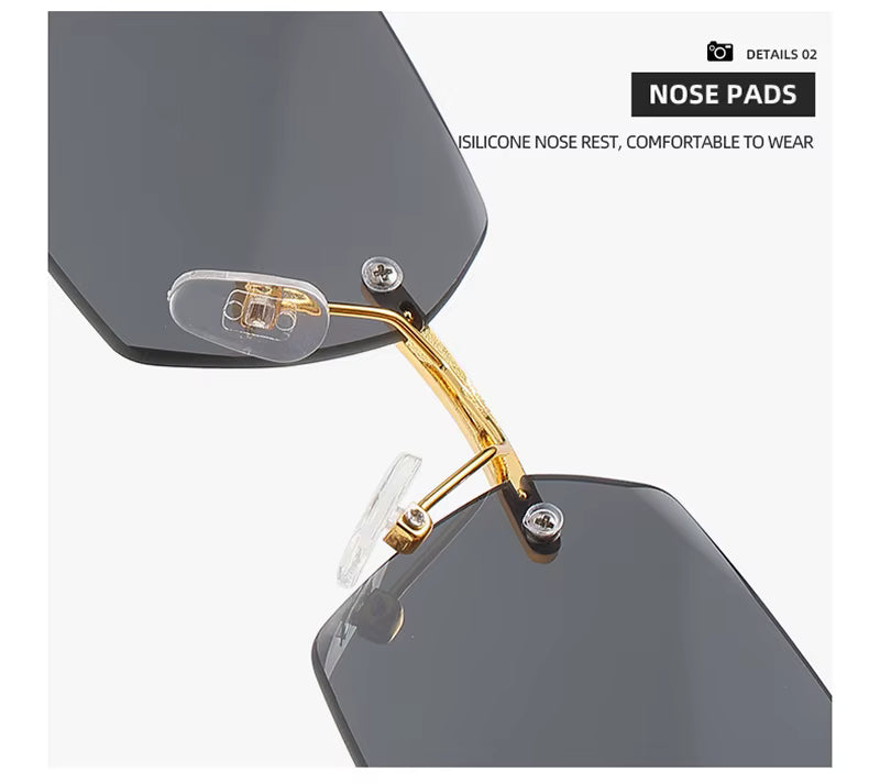 Rectangle Gradient Fashion Sunglasses