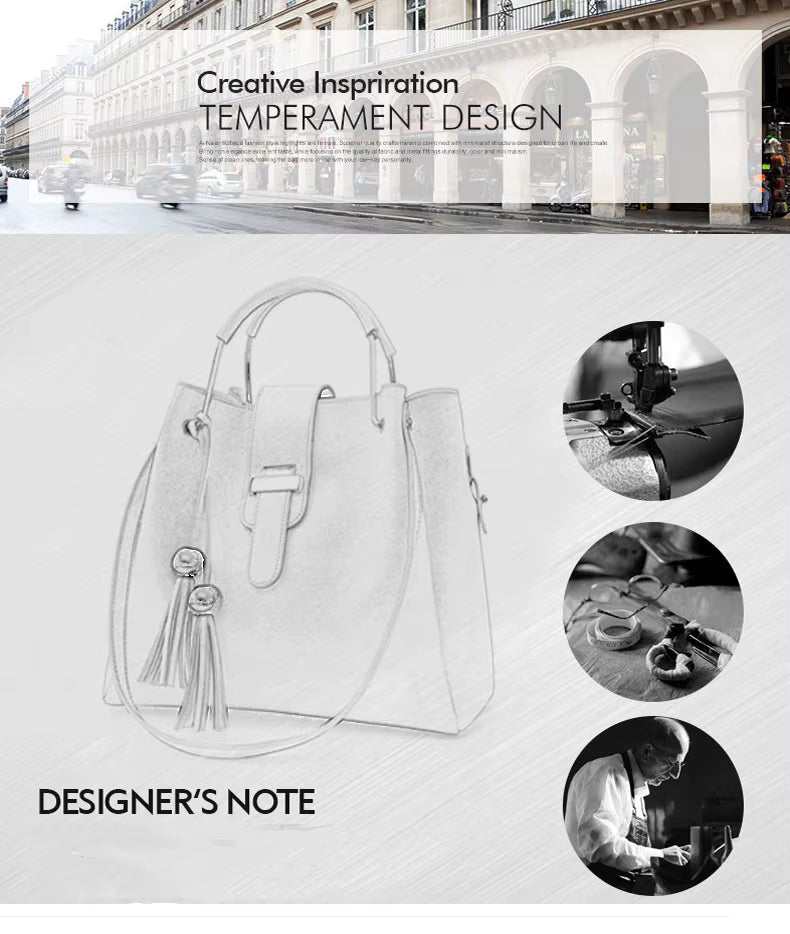 Retro PU Leather Large Capacity Mother’s Shoulder & Crossbody Bag