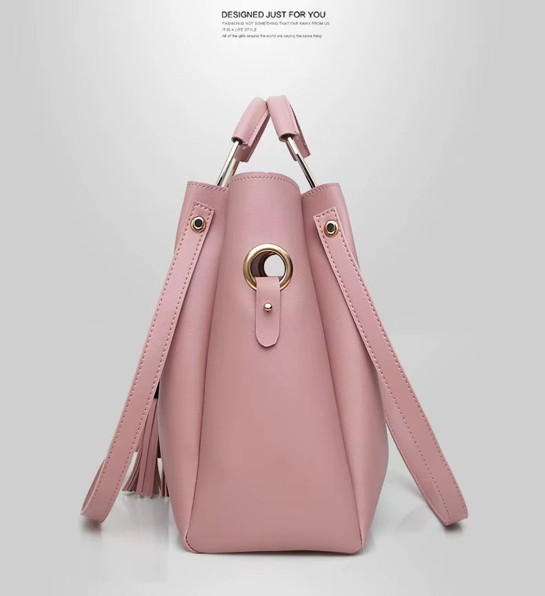 Retro PU Leather Large Capacity Mother’s Shoulder & Crossbody Bag