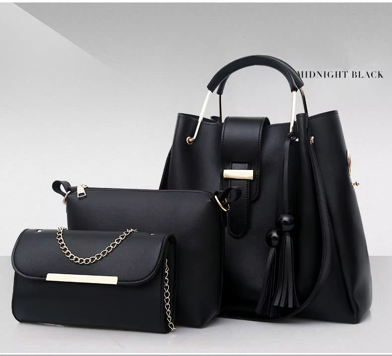 Retro PU Leather Large Capacity Mother’s Shoulder & Crossbody Bag