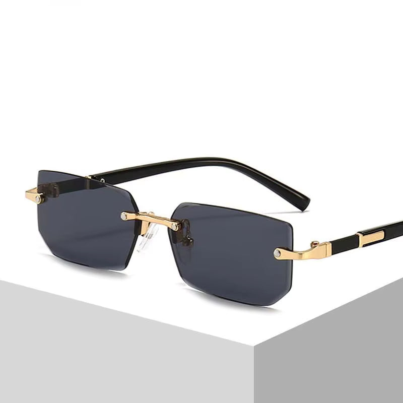 Retro Rimless Sunglasses – Unisex