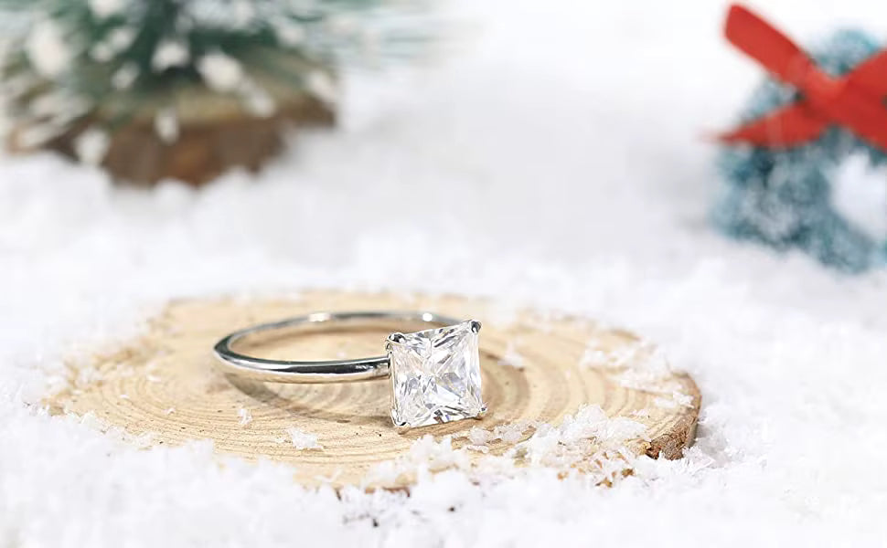 Royal Elegance Trumium 2CT Princess Cut Promise Ring