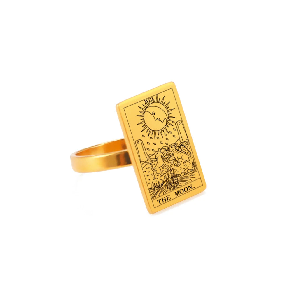 The Major Arcana Tarot Card Ring Mystic Elegance