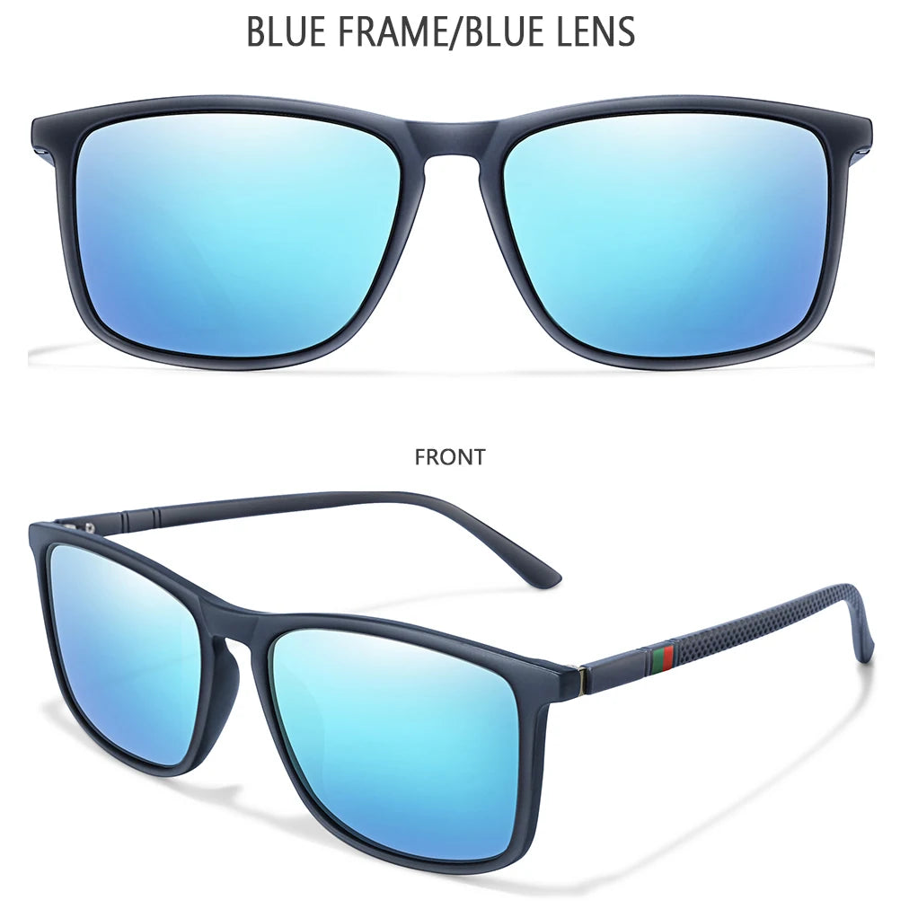 Luxury Square Vintage Polarized Cycling Sunglasses – Unisex