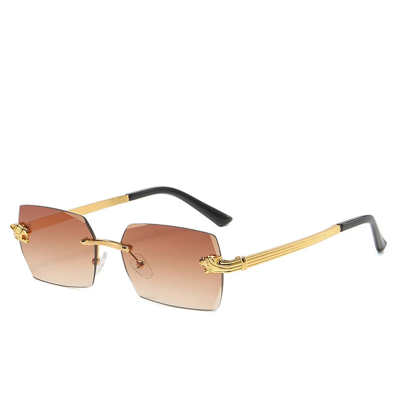 Rectangle Gradient Fashion Sunglasses