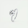 The Crown of Light: Anziw 2-Carat Round Moissanite Solitaire