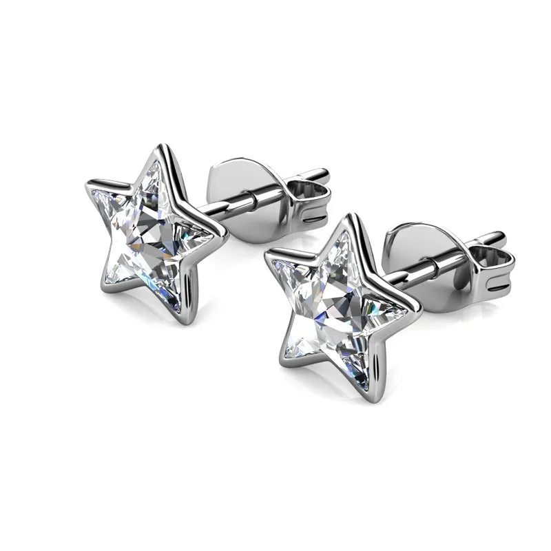 Celestial Sparkle: Yolora Bling Star Swarovski Studs