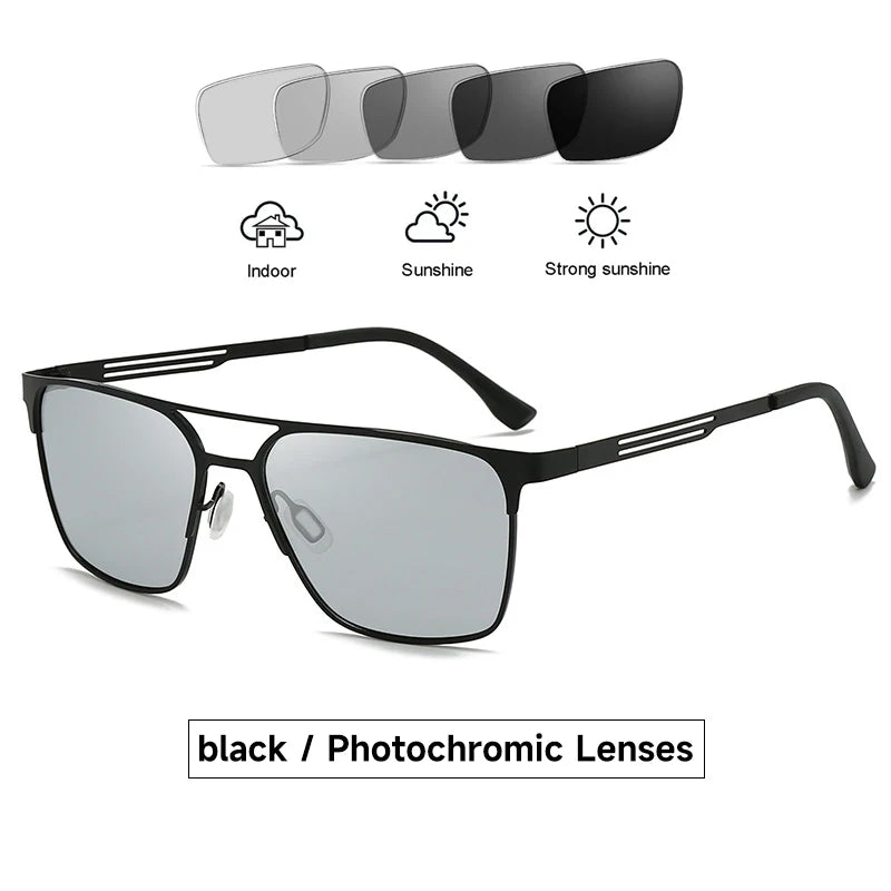Pilot Polarized Sunglasses with Stainless Steel Frame - Man