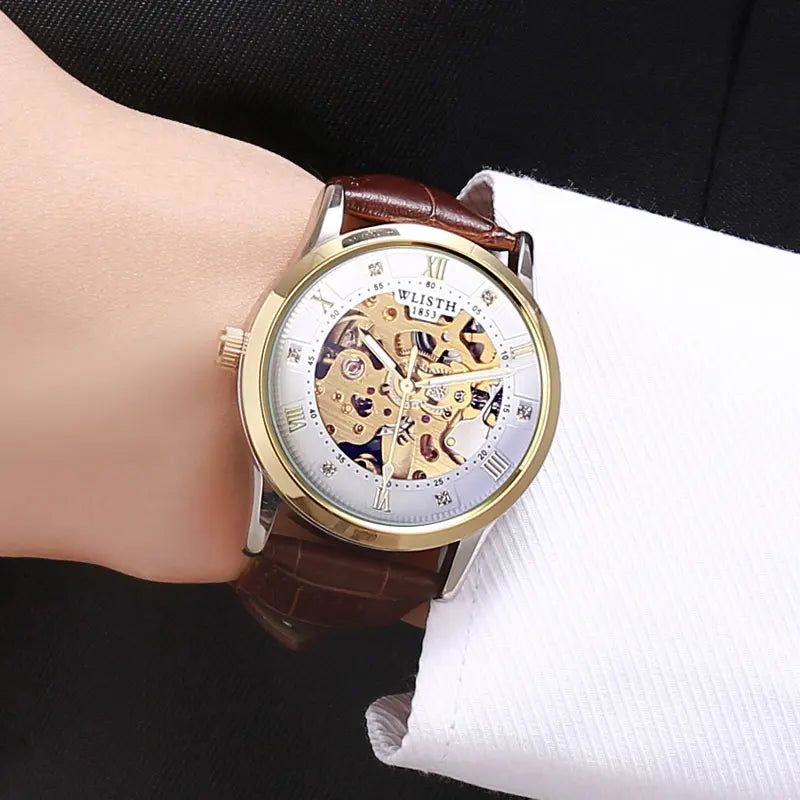 Smart Casual Quartz Watch with Leather Strap – Men