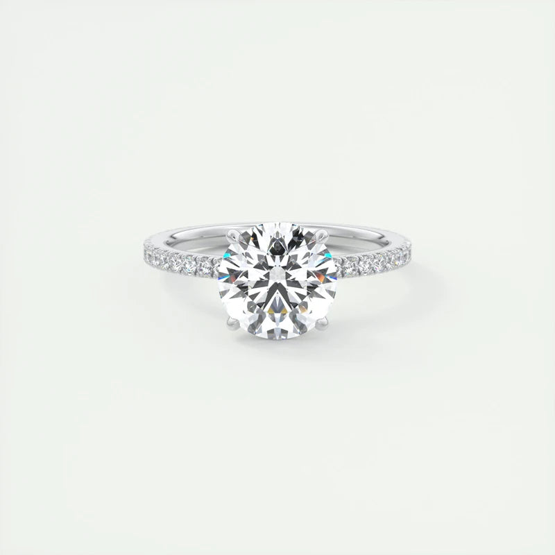 The Crown of Light: Anziw 2-Carat Round Moissanite Solitaire