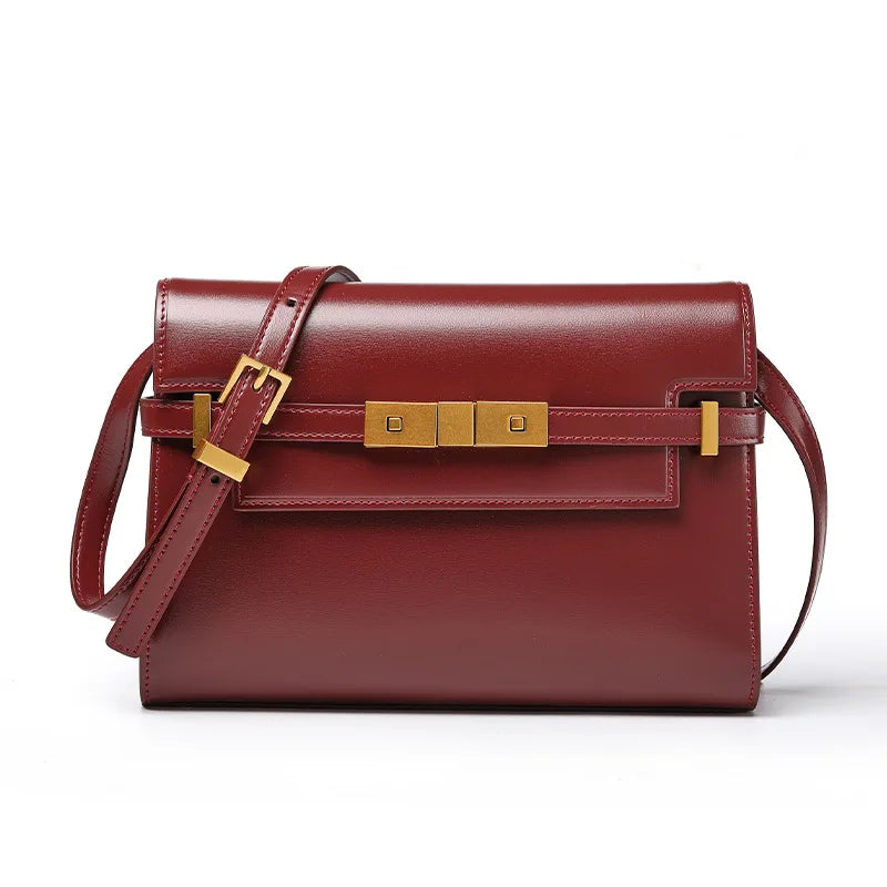 Retro Manhattan Leather Shoulder Bag – Urban Underarm Handbag