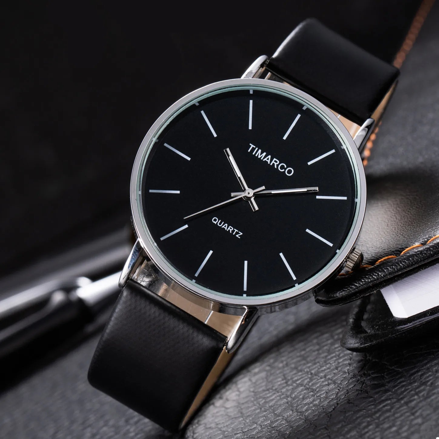 Minimalist Precision Timeless Monochrome Quartz Watch