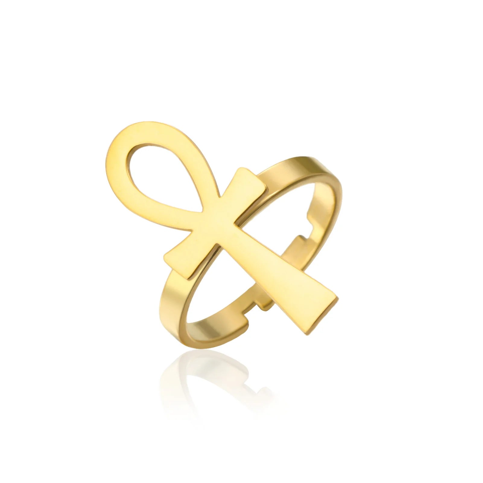 Vintage Ankh Cross Ring Symbol of Life Protection