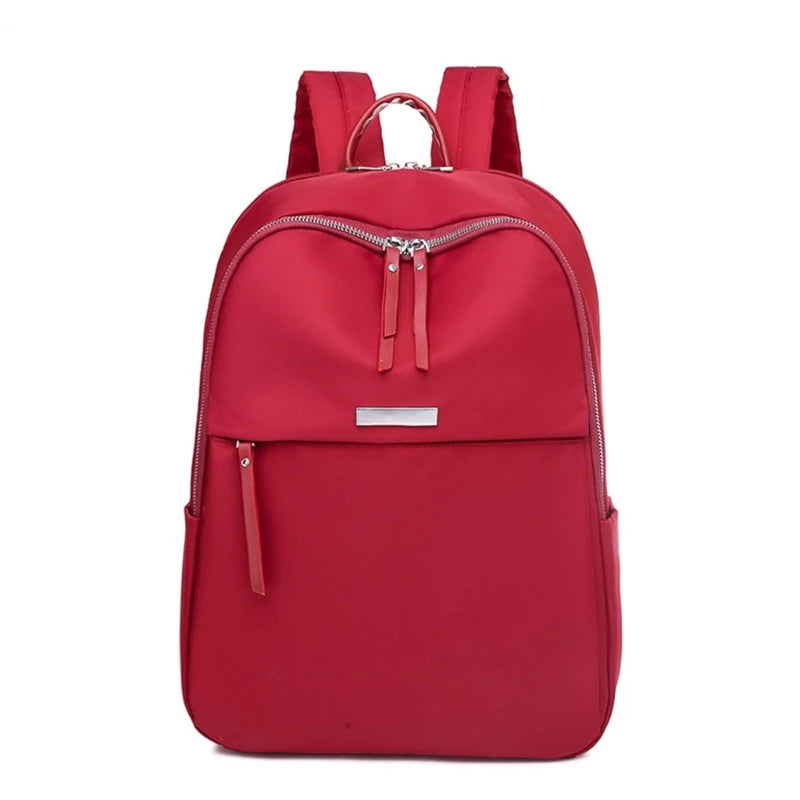 Anti-Theft Nylon Laptop Backpack for Women with 14” Notebook Compartment