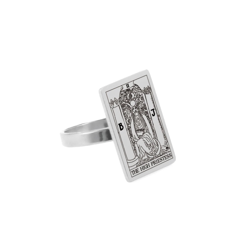 The Major Arcana Tarot Card Ring Mystic Elegance