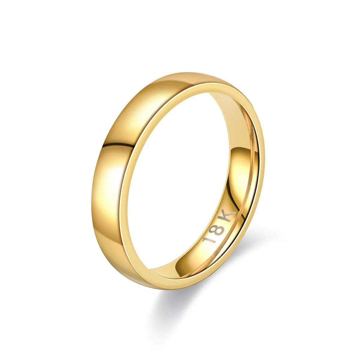 24K Gold Plated Stainless Steel Ring – Trendy Statement