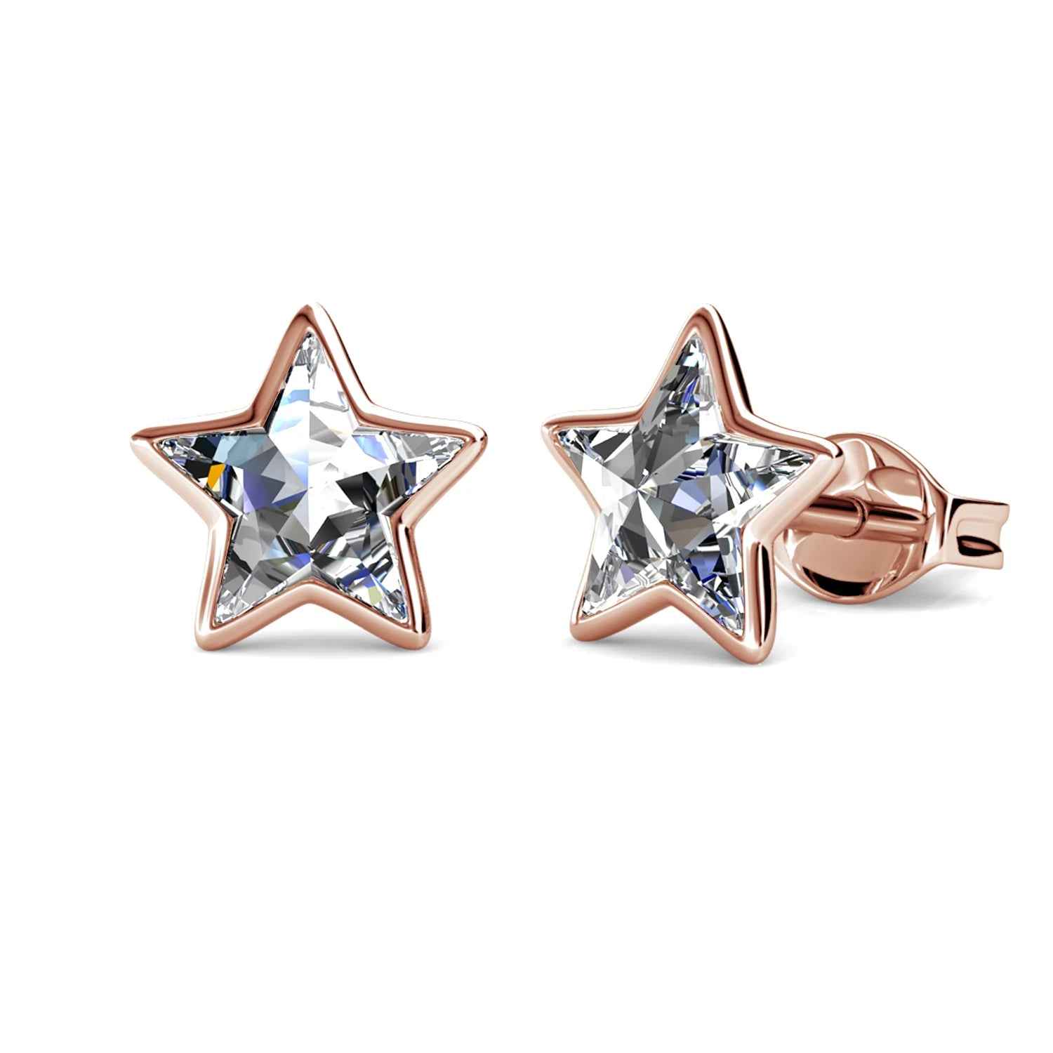 Celestial Sparkle: Yolora Bling Star Swarovski Studs