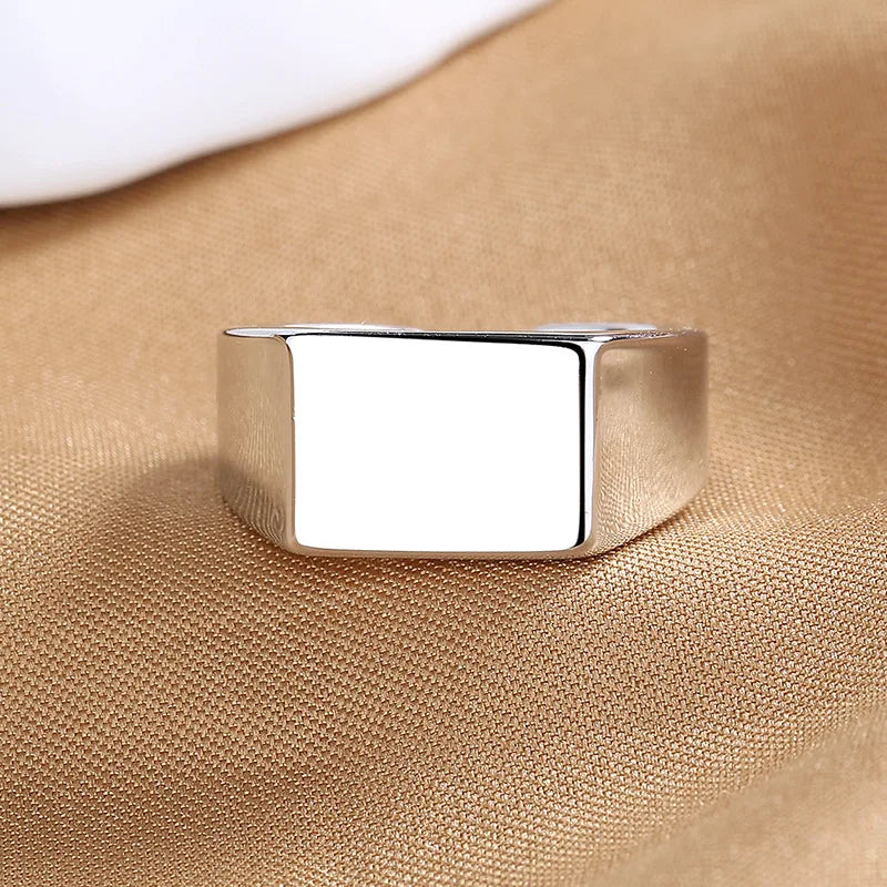 Modern Women’s Statement - Geometric Open Ring with Disc