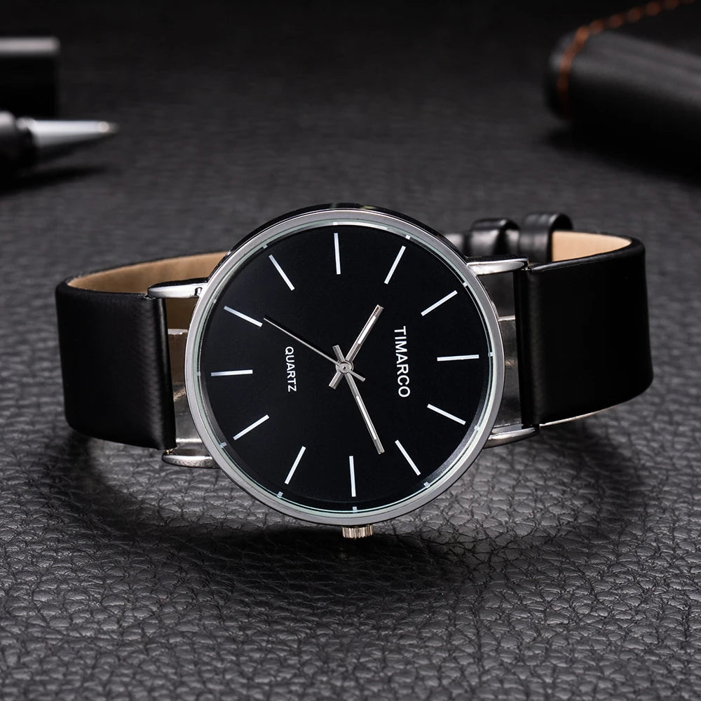 Minimalist Precision Timeless Monochrome Quartz Watch