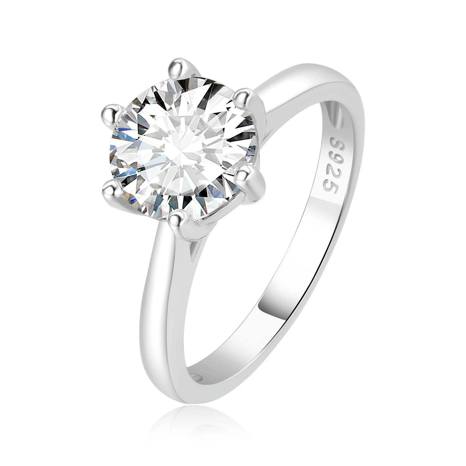 Eternal Promise: POTIY D Color Moissanite Solitaire Ring
