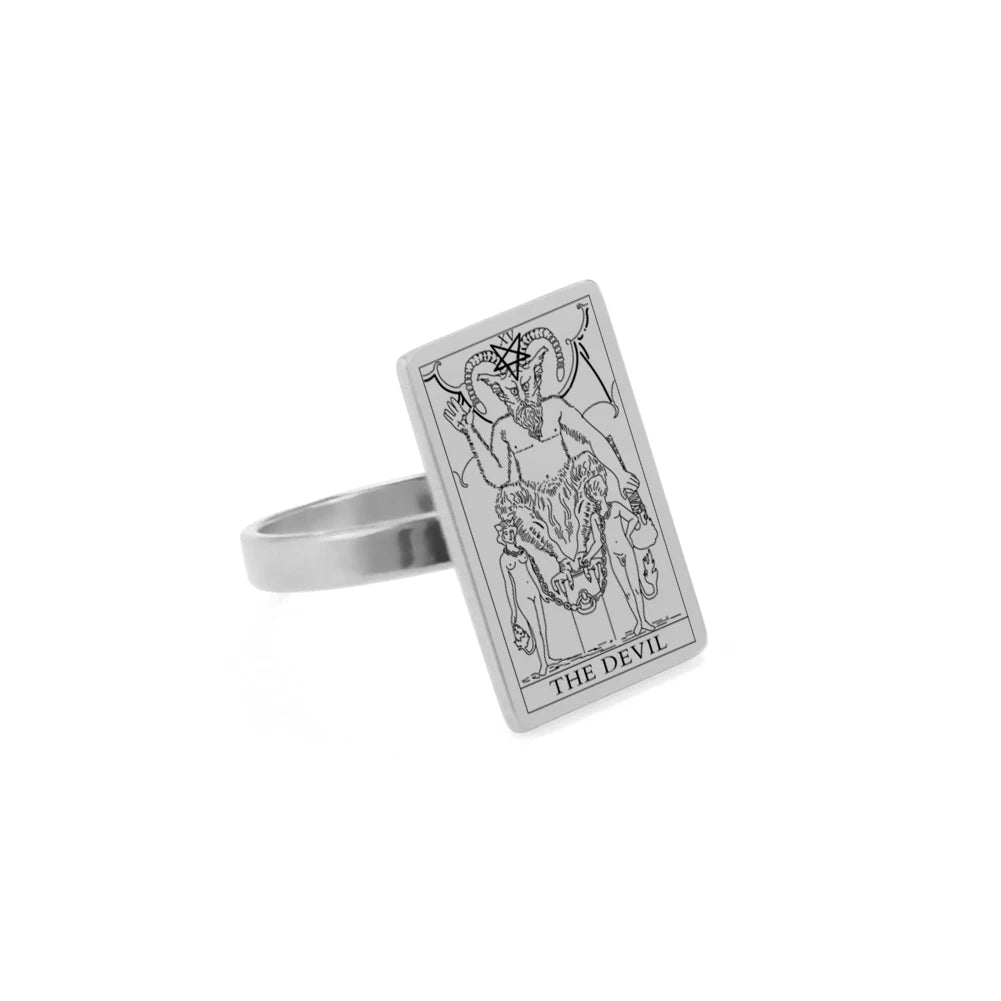 The Major Arcana Tarot Card Ring Mystic Elegance