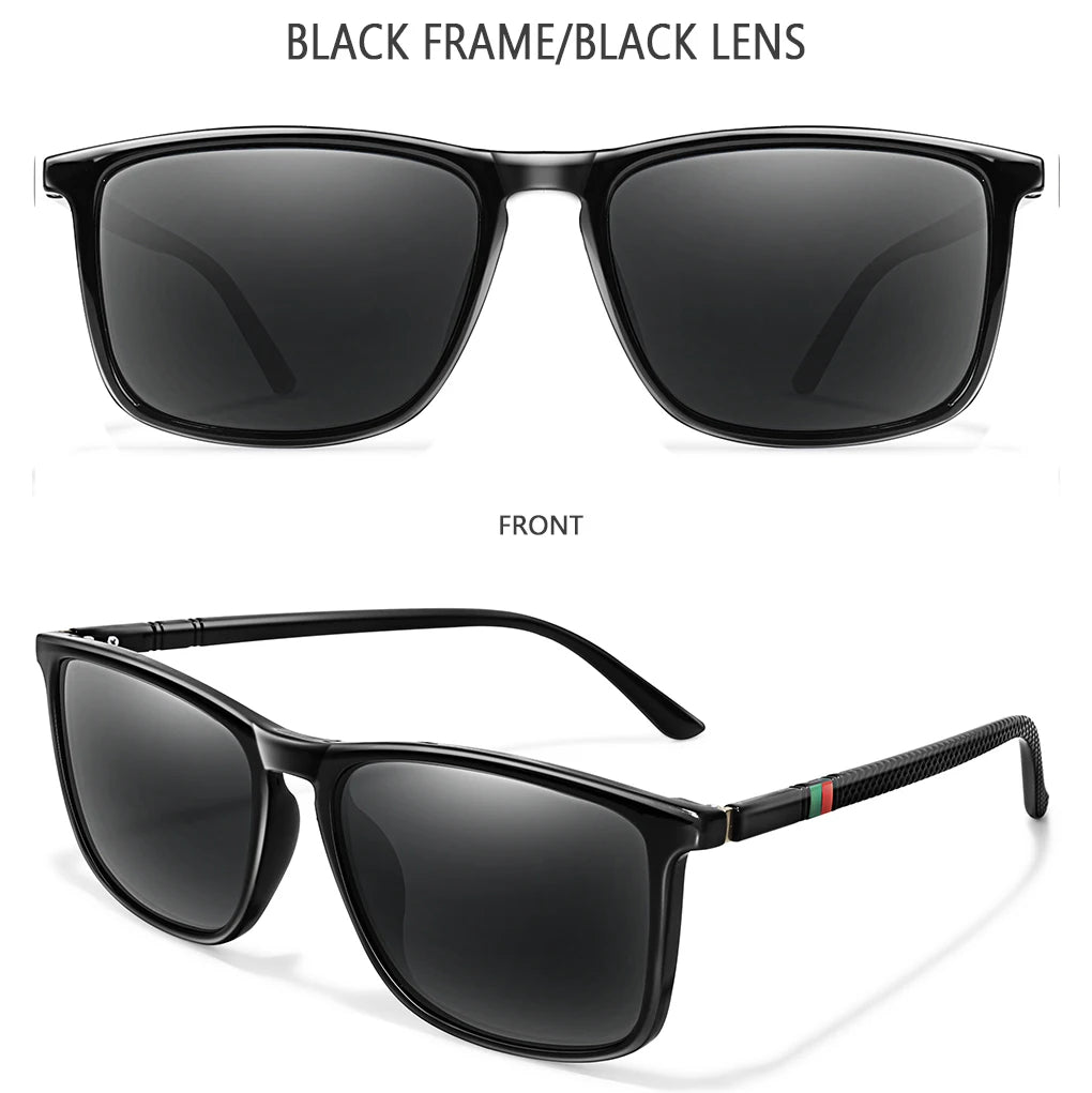 Luxury Square Vintage Polarized Cycling Sunglasses – Unisex